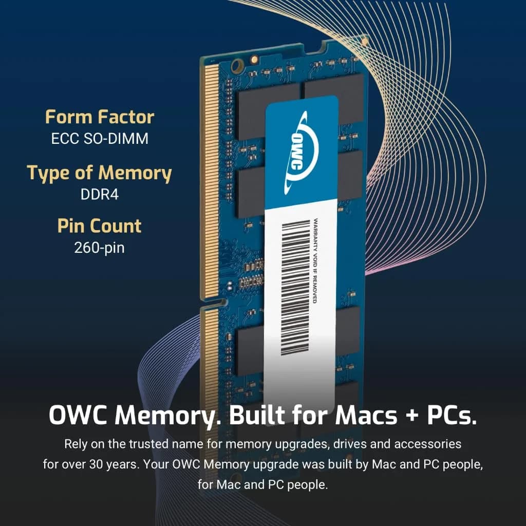 OWC 8GB DDR4 2666MHz SO-DIMM Memory Module | ECC, 1.2V, 260-Pin - view 3