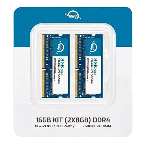 OWC 16GB (2x8GB) DDR4 2666MHz SO-DIMM RAM Kit | Compatible with Synology NAS Servers thumbnail 2