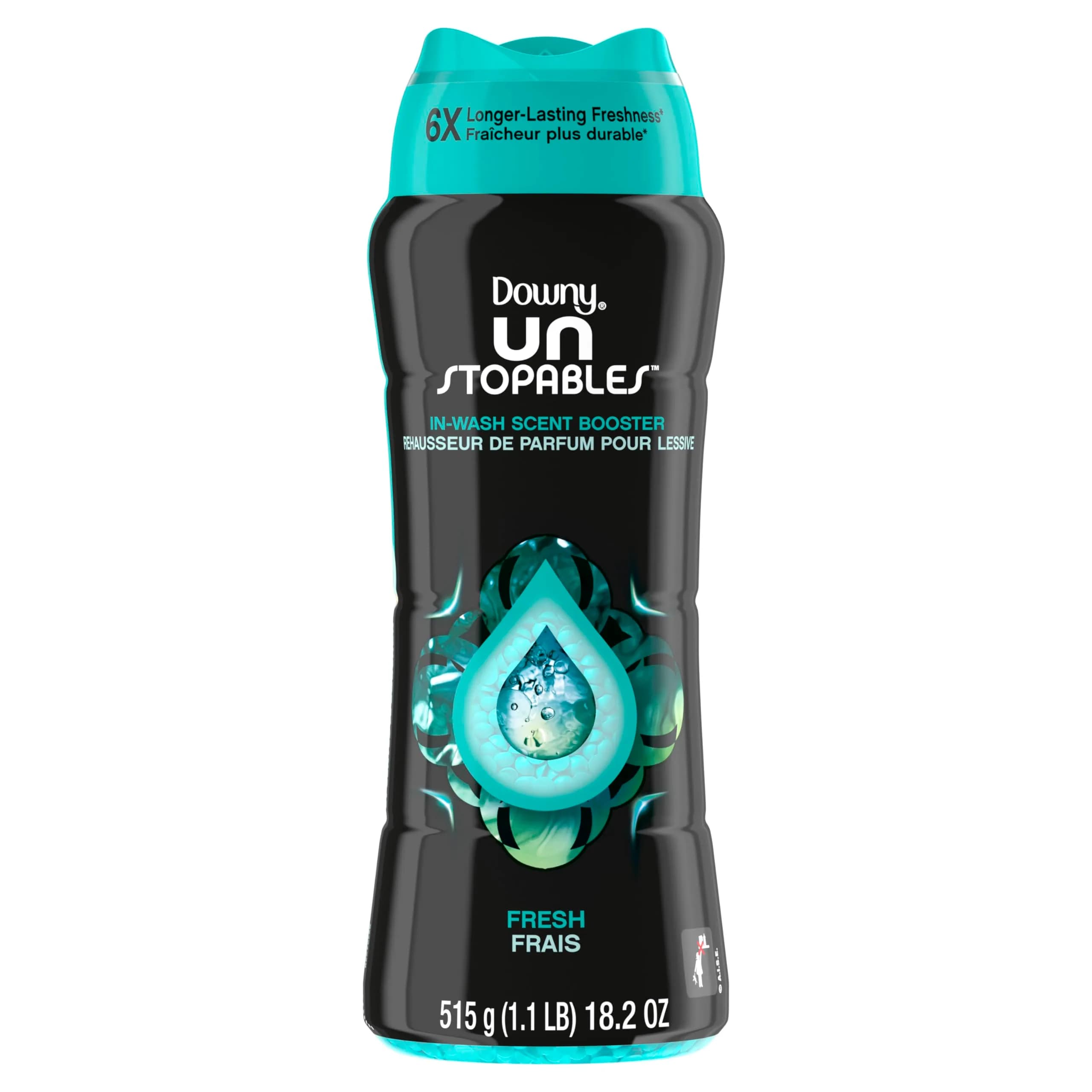 Downy Unstopables In-Wash Scent Booster Beads Fresh Scent, 18.2 oz (516 g) | Long-Lasting Fabric Freshness - view 2
