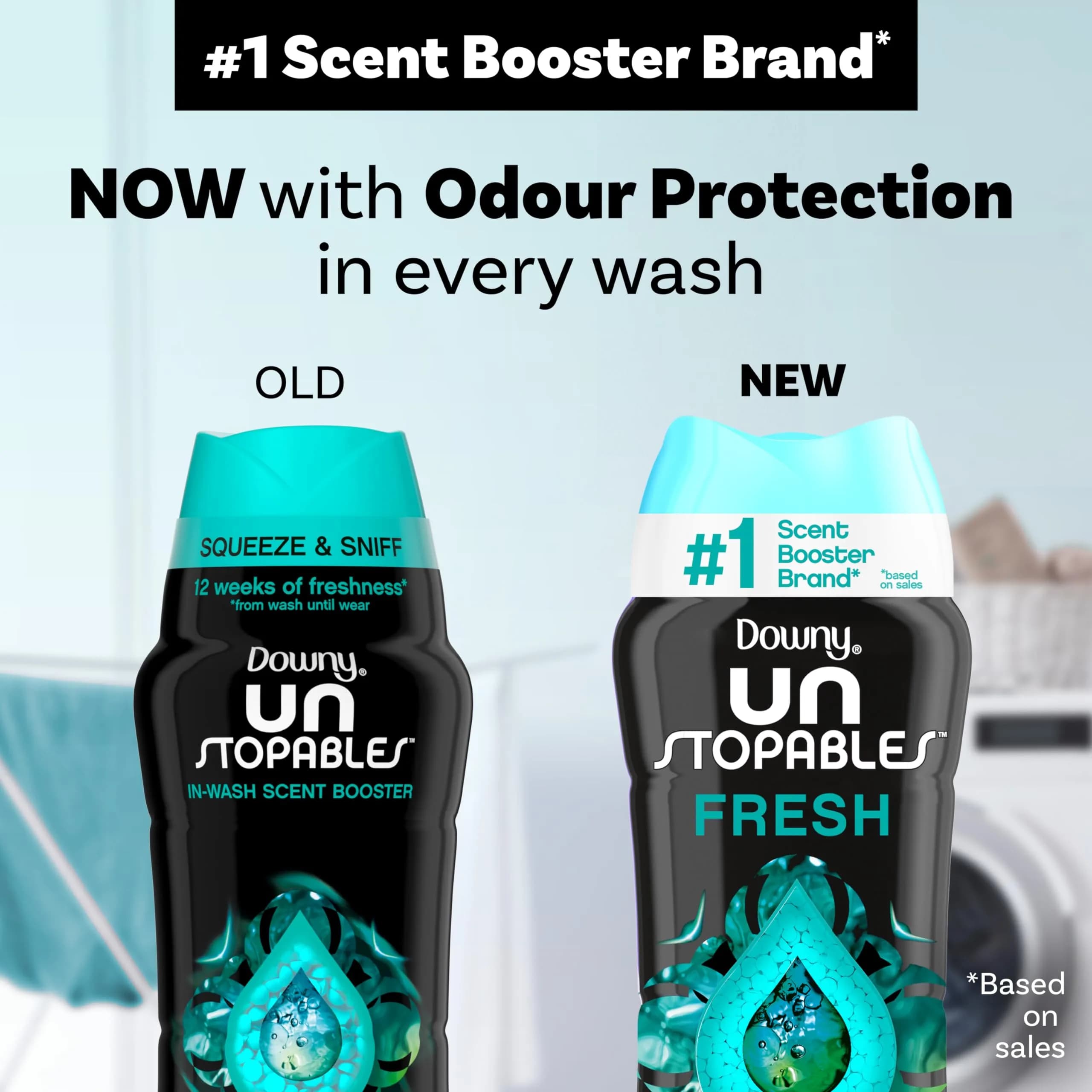 Downy Unstopables In-Wash Scent Booster Beads Fresh Scent, 18.2 oz (516 g) | Long-Lasting Fabric Freshness - view 5