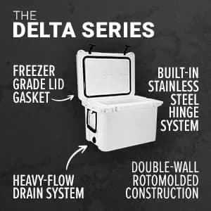 COASTLAND Delta Series 45 QT Rotomolded Cooler | 6-8 Day Ice Retention, Heavy-Duty Insulation thumbnail 5
