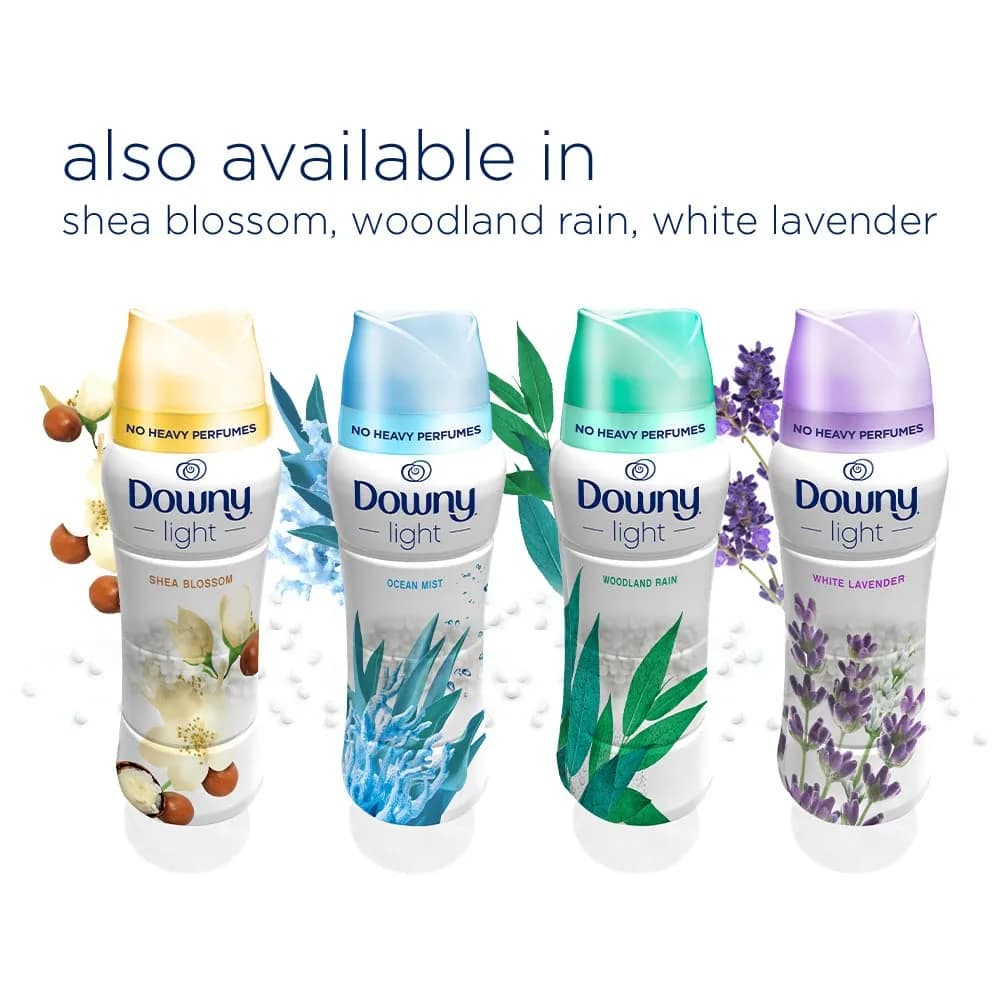 Downy Light Laundry Scent Booster Beads Woodland Rain, 18.2 oz (516 g) | Long-Lasting Freshness Without Heavy Perfumes - view 7