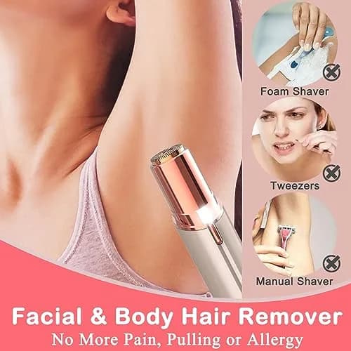 LAIKME Facial Hair Remover for Women - Lady Face Epilator - USB Rechargeable, Gentle & Precise (110-120 chars) thumbnail 5