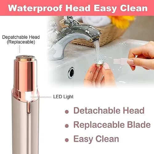 LAIKME Facial Hair Remover for Women - Lady Face Epilator - USB Rechargeable, Gentle & Precise (110-120 chars) thumbnail 6