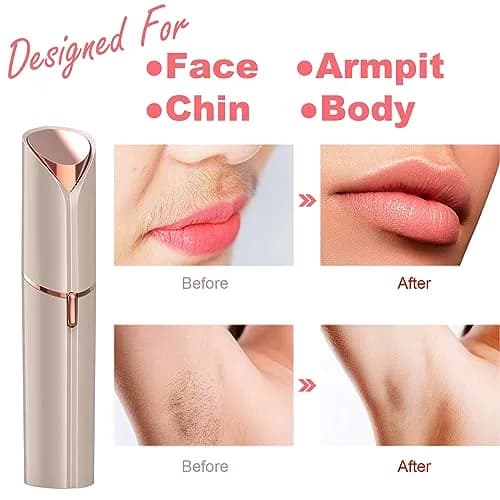 LAIKME Facial Hair Remover for Women - Lady Face Epilator - USB Rechargeable, Gentle & Precise (110-120 chars) thumbnail 2