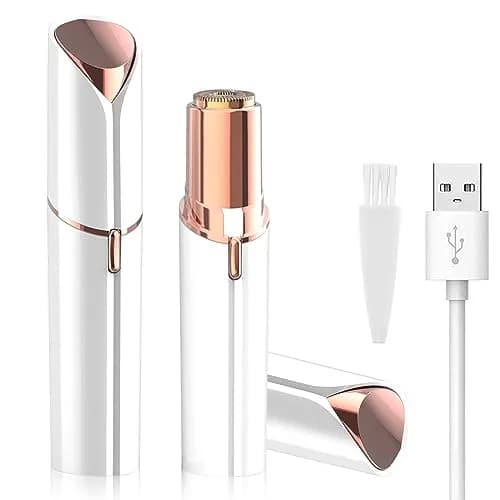 LAIKME Facial Hair Remover for Women - Lady Face Epilator - USB Rechargeable, Stainless Steel Blades, Portable (Peach Fuzz, Lips, Chin, Arms, Legs) thumbnail 1