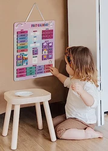 Inkdotpot My First Calendar Board 36.8 cm (14.5 x 11.5 inches) | Fun Learning Educational Board for Kids thumbnail 5