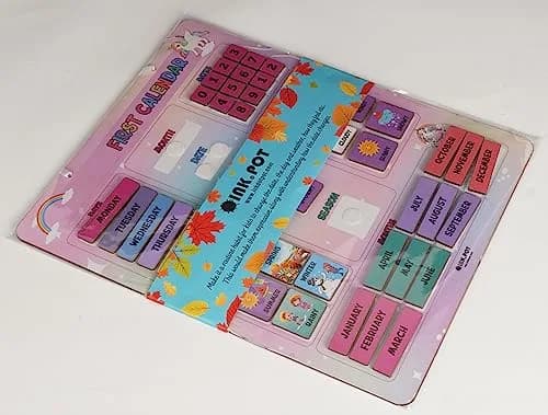 Inkdotpot My First Calendar Board 36.8 cm (14.5 x 11.5 inches) | Fun Learning Educational Board for Kids thumbnail 7