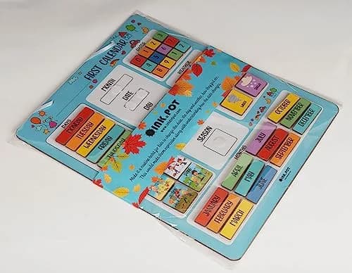Inkdotpot My First Calendar Board for Preschool | Classroom Learning Wall Calendar 14.5 x 11.5 inches thumbnail 7