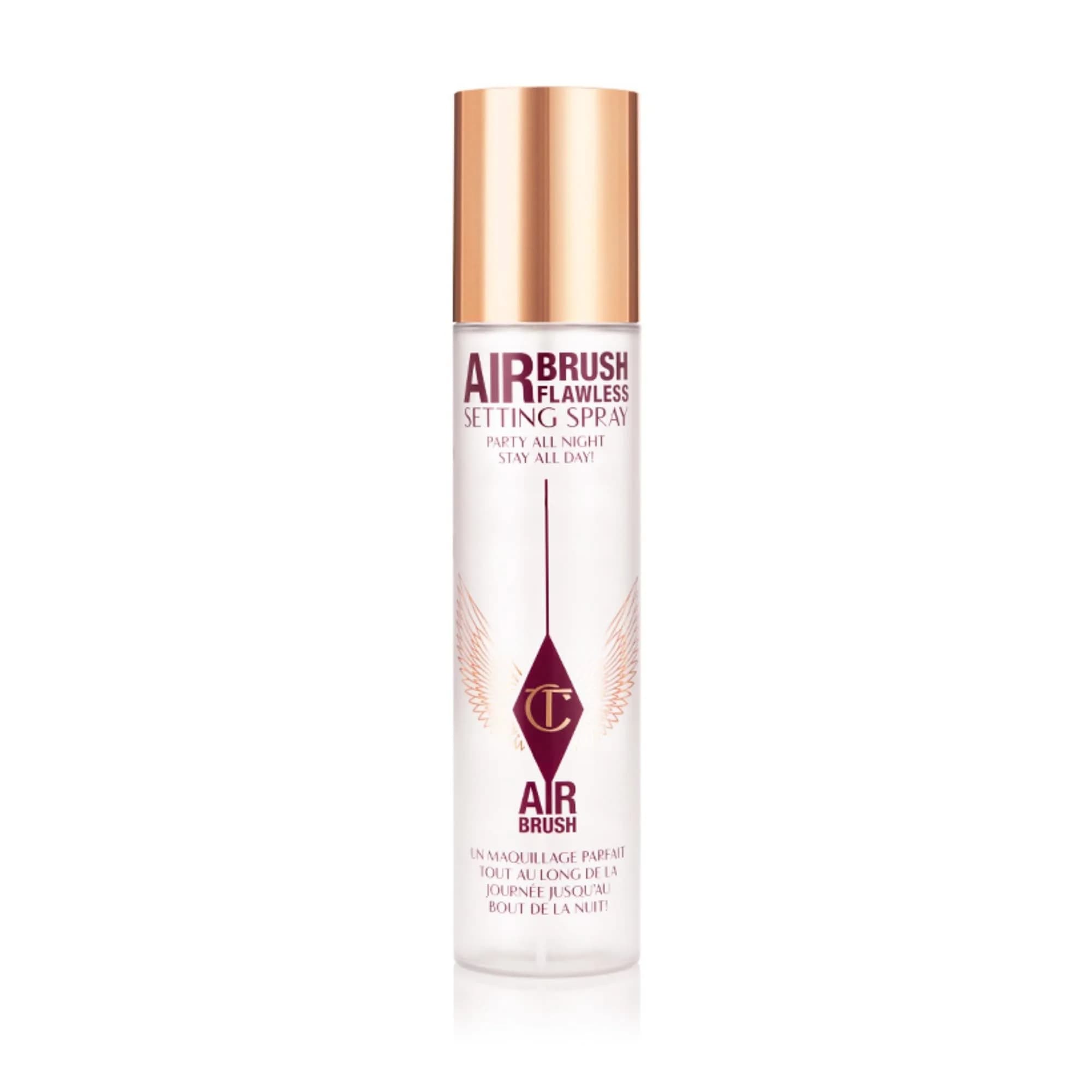 Charlotte Tilbury Airbrush Flawless Setting Spray 200ml | Hydrating & Waterproof, All-Day Makeup Lock — Clear