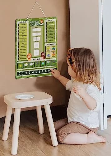 Inkdotpot My First Calendar Board for Kids | Fun Learning Wall Calendar 14.5x11.5 inches thumbnail 5
