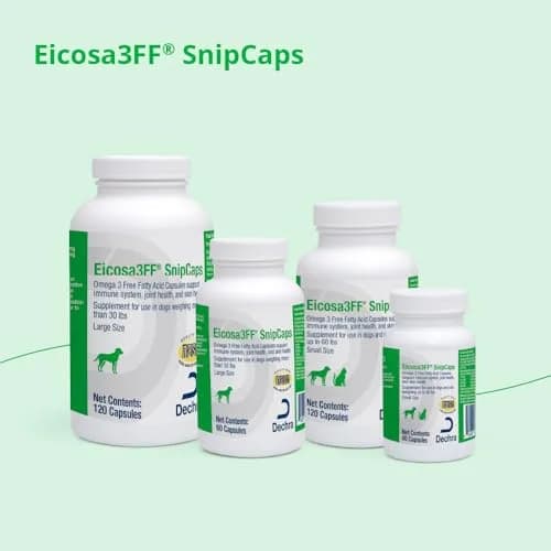 Eicosa3FF SnipCaps Omega 3 Capsules for Dogs Large 60 ct | Supports Skin & Coat thumbnail 5