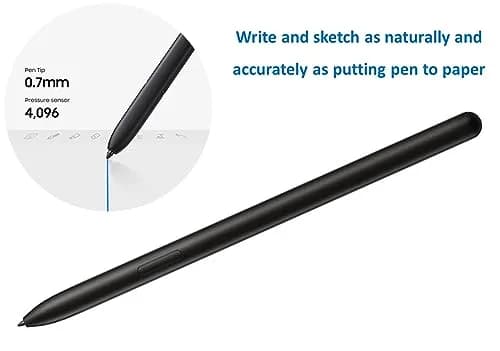 TYHJ Black Stylus Pen for Samsung Galaxy Tab S9 FE, S9, S9+, S9 Ultra | 4096 Pressure Sensitivity thumbnail 4