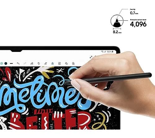 TYHJ Black Stylus Pen for Samsung Galaxy Tab S9 FE, S9, S9+, S9 Ultra | 4096 Pressure Sensitivity thumbnail 3