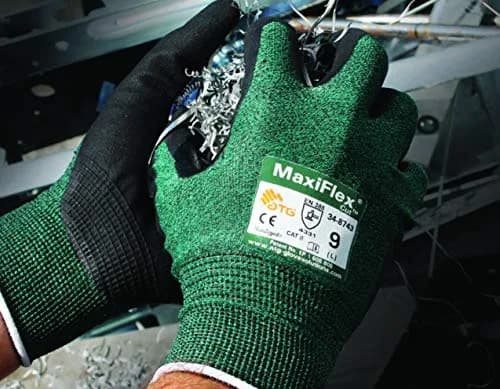 MaxiFlex Cut 34-8743 Cut Resistant Nitrile Work Gloves | Breathable, Fitted, Micro-Foam Grip (Medium) thumbnail 3
