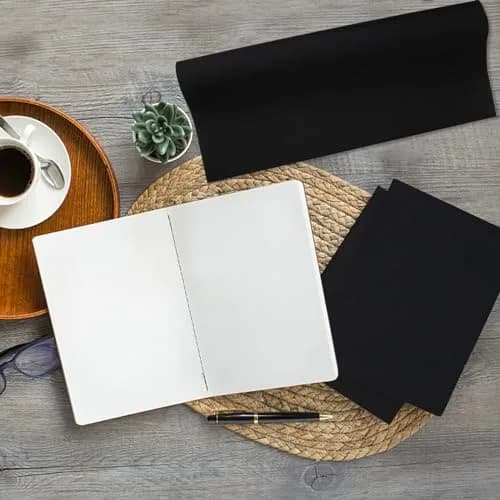 Fuceury Book Cloth for Book Binding 57×17 Inch Black | Classic Polyester Cover for Books thumbnail 4