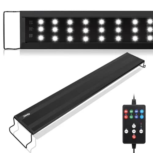 hygger LED Aquarium Light 26W Full Spectrum Fish Tank Light with Timer & 24/7 Mode, 1294lm, Black | 82.55 cm (32.5 in) Tank thumbnail 1