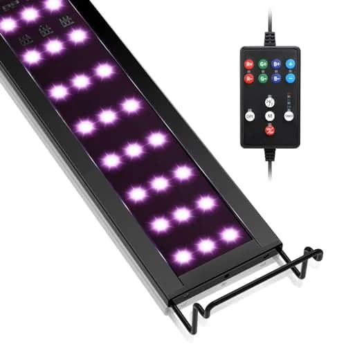 hygger LED Aquarium Light 22W Full Spectrum for 23-28 Inch Tanks | 42 LEDs, 893 Lumens, DIY & 24/7 Modes thumbnail 1