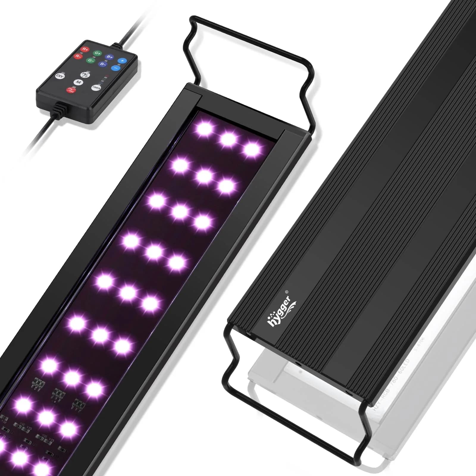hygger LED Aquarium Light, 36W Full Spectrum Fish Tank Light with Multi-Color Timer Adjustable Brightness for 36~41IN Tank - main product image
