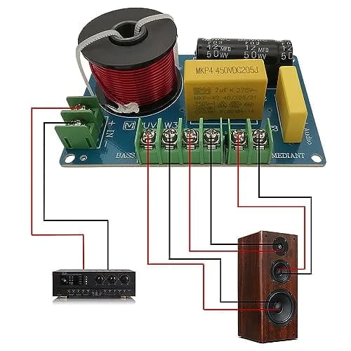 HiQltyla 3 Way Speaker Crossover 200W PUV-W3 | 100mm (3.9") ABS Board, 4-8 Ohm thumbnail 3