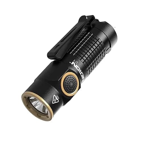 NICRON Mini Rechargeable LED Flashlight 1200 Lumens | Compact, Magnetic, 7 Modes for Outdoor & EDC (Black) thumbnail 1