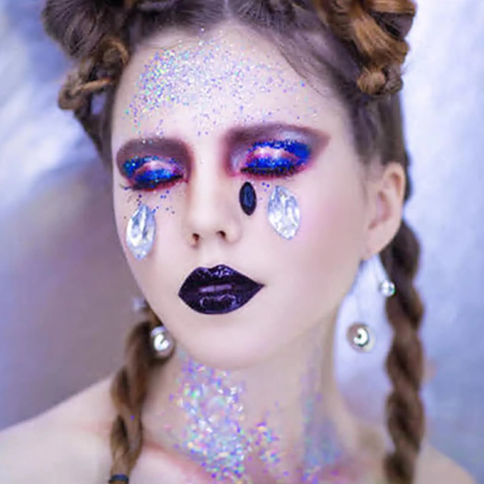 MEICOLY Light Purple Holographic Mermaid Face Glitter Gel | 25.5 g (0.9 oz) - view 8
