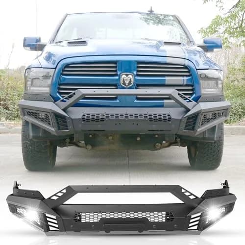 Hawkley Ram 1500 Front Bumper 2013-2023 | Heavy Duty Steel Replacement thumbnail 1