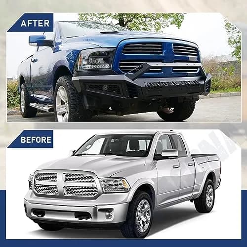 Hawkley Ram 1500 Front Bumper 2013-2023 | Heavy Duty Steel Replacement thumbnail 6