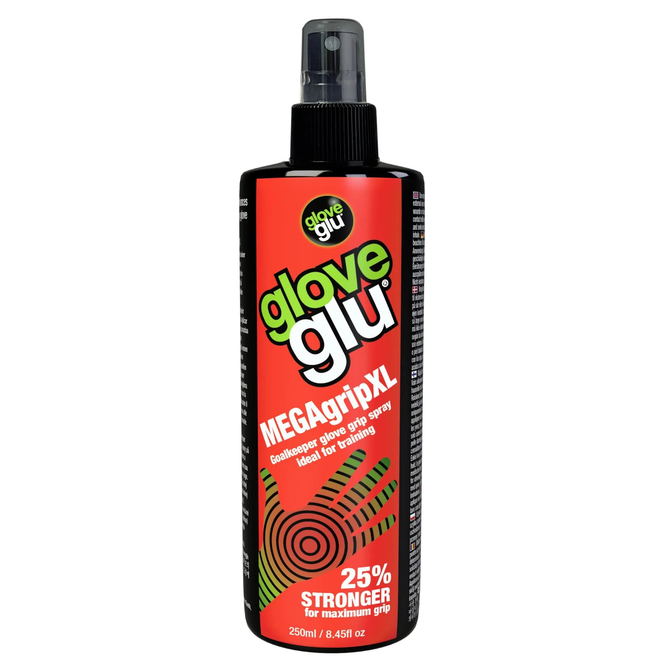 Gloveglu MEGAgrip Goalkeeper Glove Grip Spray 250ml (8.45 fl. oz) | 25% Stronger Maximum Grip Formula - main product image