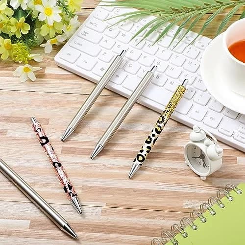 Qilery 25 Set Stainless Steel Blank Epoxy Pens | Smooth Ink Flow for DIY Crafts thumbnail 7