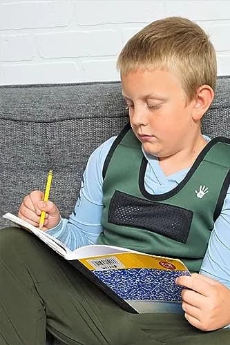 SENSORY4U Weighted Vest for Kids, Large 10-12, 1.77 kg (3.9 lb) | Adjustable Weights & Breathable Mesh thumbnail 5