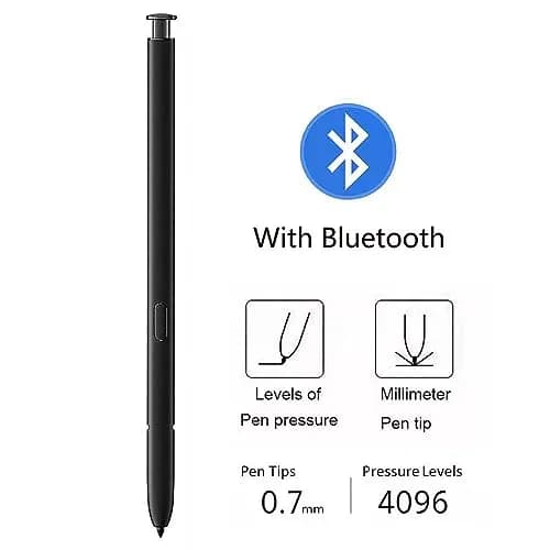 Galaxy S23 Ultra S Pen Replacement (Bluetooth) Phantom Black | Full-featured stylus with tips thumbnail 3