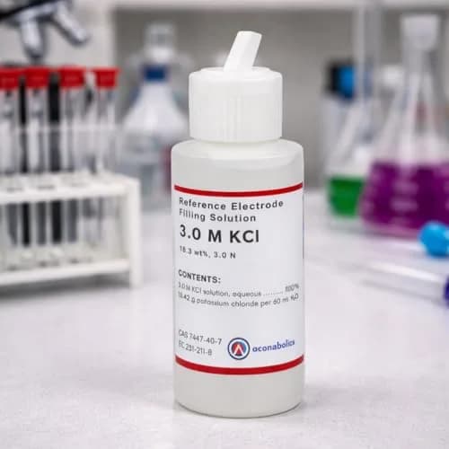 Prime Metal and Scientific 3.0 M KCl Reference Electrode Filling/Storage Solution 60ml (2oz) | For pH and ORP Electrodes thumbnail 4