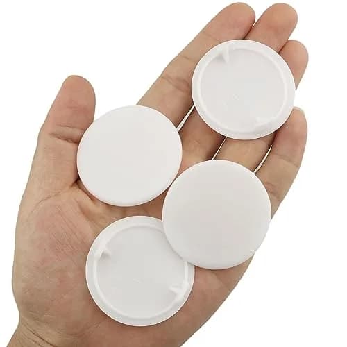 ITROLLE White 20PCS 35mm Concealed Hinge Hole Cover Plug Cap | Moisture-Proof Furniture Hardware thumbnail 5