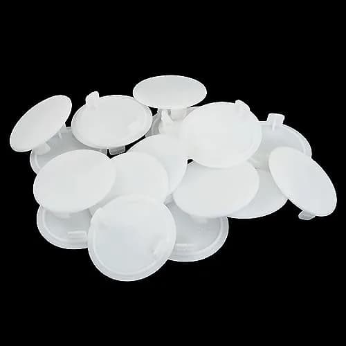 ITROLLE White 20PCS 35mm Concealed Hinge Hole Cover Plug Cap | Moisture-Proof Furniture Hardware thumbnail 4
