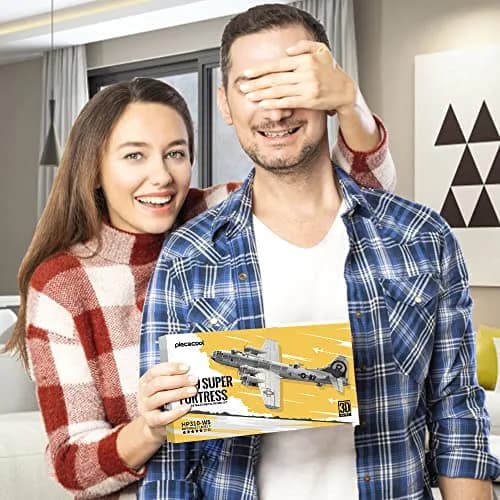 Piececool B-29 Bomber 3D Metal Model Kit 12cm (4.7in) x 22cm (8.7in) x 2cm (0.8in) | Challenging DIY Assembly Brain Teaser Puzzle thumbnail 7