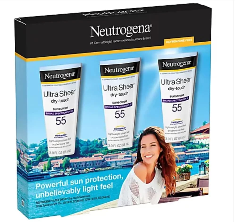 Neutrogena Ultra Sheer Dry-Touch Sunscreen SPF 55 Face & Body Lotion (9 fl oz) | USA Import Sunscreen - view 2