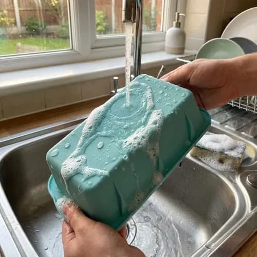 MONGSEW 3-Piece Silicone Bread Loaf Pan Set 2.75 inches (6.98 cm) Deep | Nesting Design for Easy Storage thumbnail 8