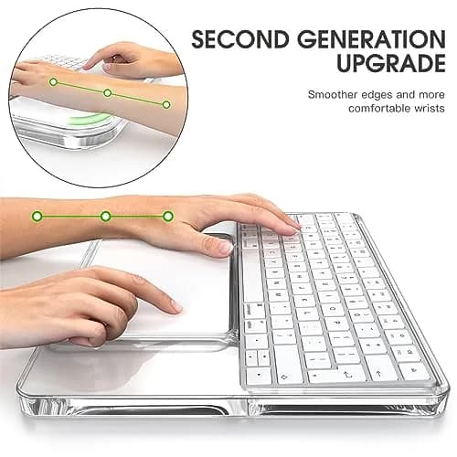 HEWYIOS Acrylic Keyboard Stand and Trackpad Holder for Apple Magic Keyboard 2th/3th | Ergonomic Design thumbnail 4