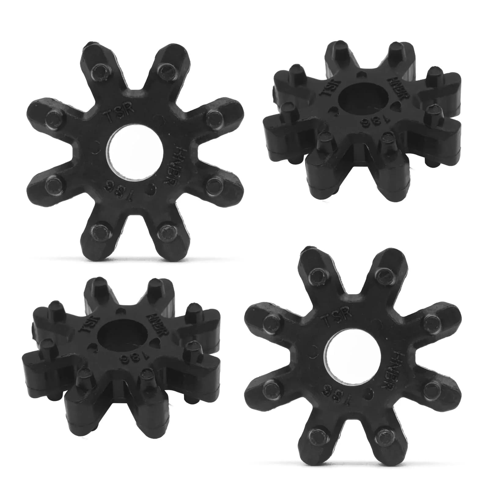 RBOKO Black Flexible Steering Coupler Replacement 4-Pack | Solves Steering Vibration and Noise