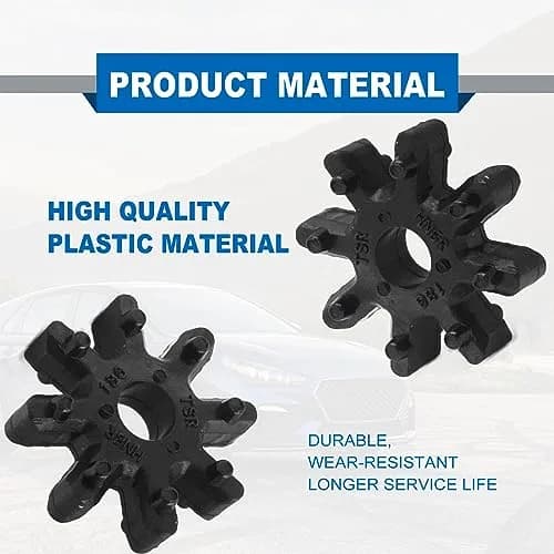 RBOKO Black Flexible Steering Coupler Replacement 4-Pack | Solves Steering Vibration and Noise thumbnail 5