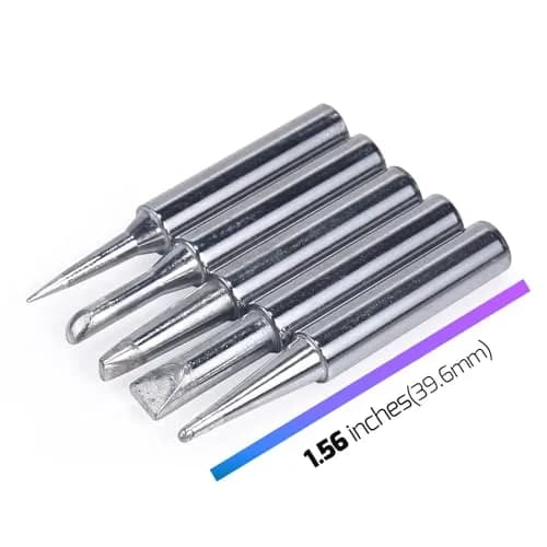 WEP #1400 Soldering Iron Tips Set (5PCS) Long-Life Type for WEP 927-IV, 948-III, 926LED V1, 948DQ-III, and 938BD-I Soldering Station thumbnail 3