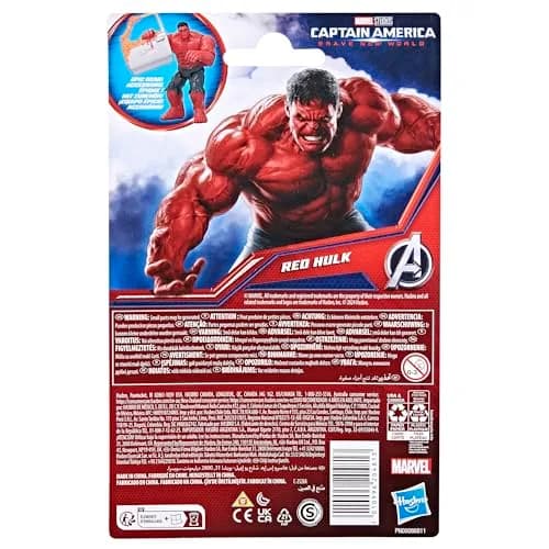 Marvel Avengers Epic Hero Series Red Hulk Action Figure 10cm | Superhero Toy for Kids 4+ thumbnail 4