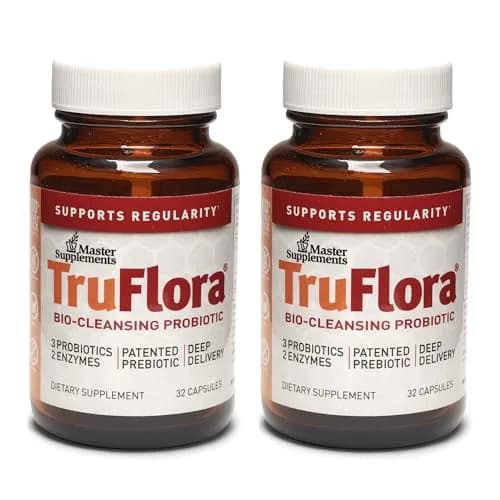 TruFlora Nutritional Supplement Capsules 32 Count | Gluten Free & Probiotic Enzymes for Gut & Energy Support thumbnail 1