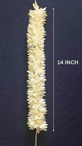 AFARZA Artificial Gajra for Hair Bun Juda Accessories - White, Pack of 4 thumbnail 2