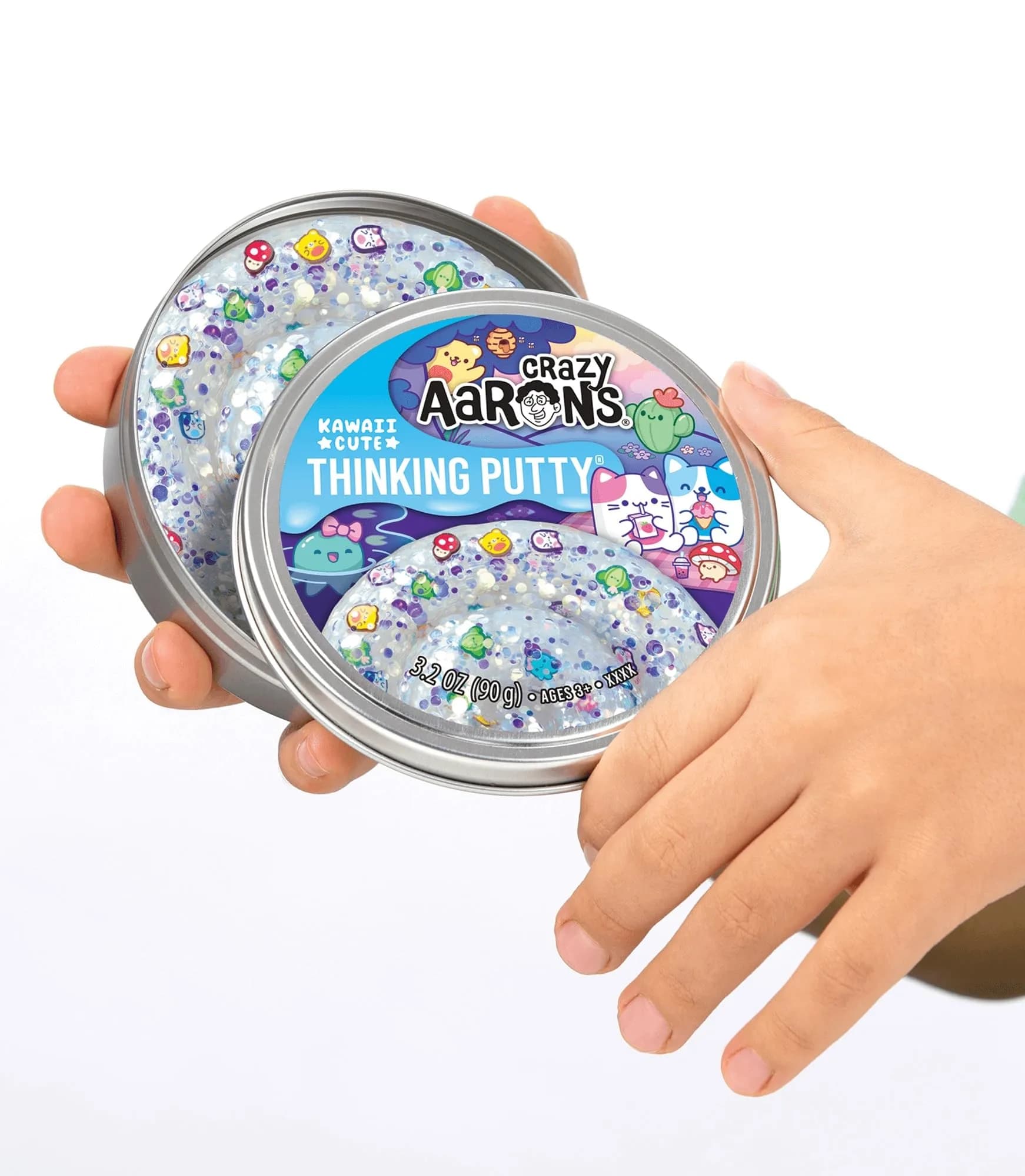 Crazy Aaron's Thinking Putty Kawaii Cute 96ml (3.2 oz) | Glitter & Charms for Sensory Play - view 2
