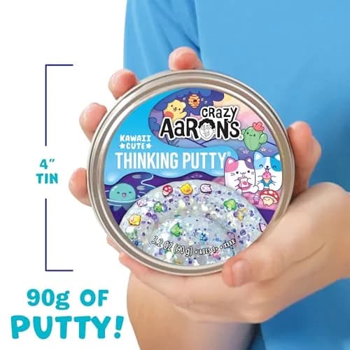 Crazy Aaron's Thinking Putty Kawaii Cute 96ml (3.2 oz) | Glitter & Charms for Sensory Play thumbnail 3