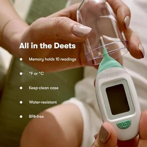 Frida Baby Medi Frida Accu-Dose Pacifier Medicine Dispenser & Digital Thermometer | Hospital-Style Comfort & 10-Sec Fever Read thumbnail 7