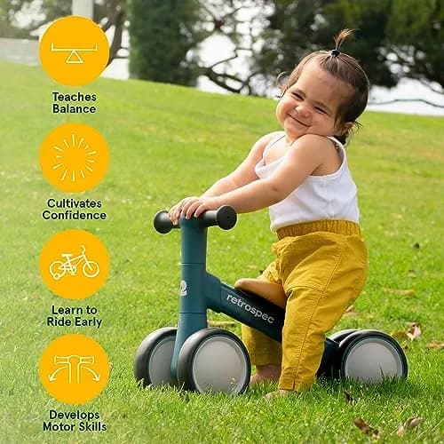 Retrospec Cricket Baby Walker Balance Bike for 12-24 Months | Toddler Ride-On Toy for Boys & Girls thumbnail 6