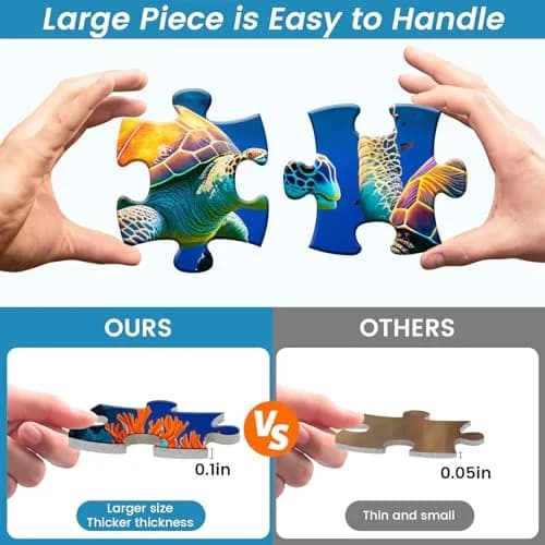 WSCXSC 24 Large Piece Puzzle for Seniors | Dementia & Elderly Friendly, Easy & Bright Colors (70-120 chars) thumbnail 3